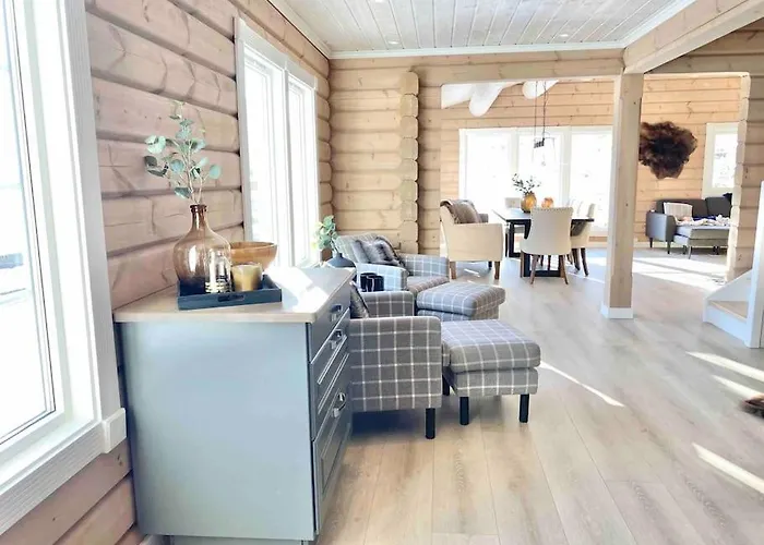 Large And Luxurious Family In Myrkdalen Casa de Férias Helgatun